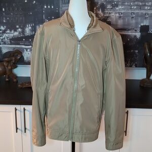 Michael Kors Mens Tan 3 In 1 Tech Track Jacket,Size L.